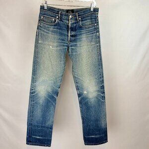 A.P.C Jeans New Standard Fit Rip and Repair, 28W 31L